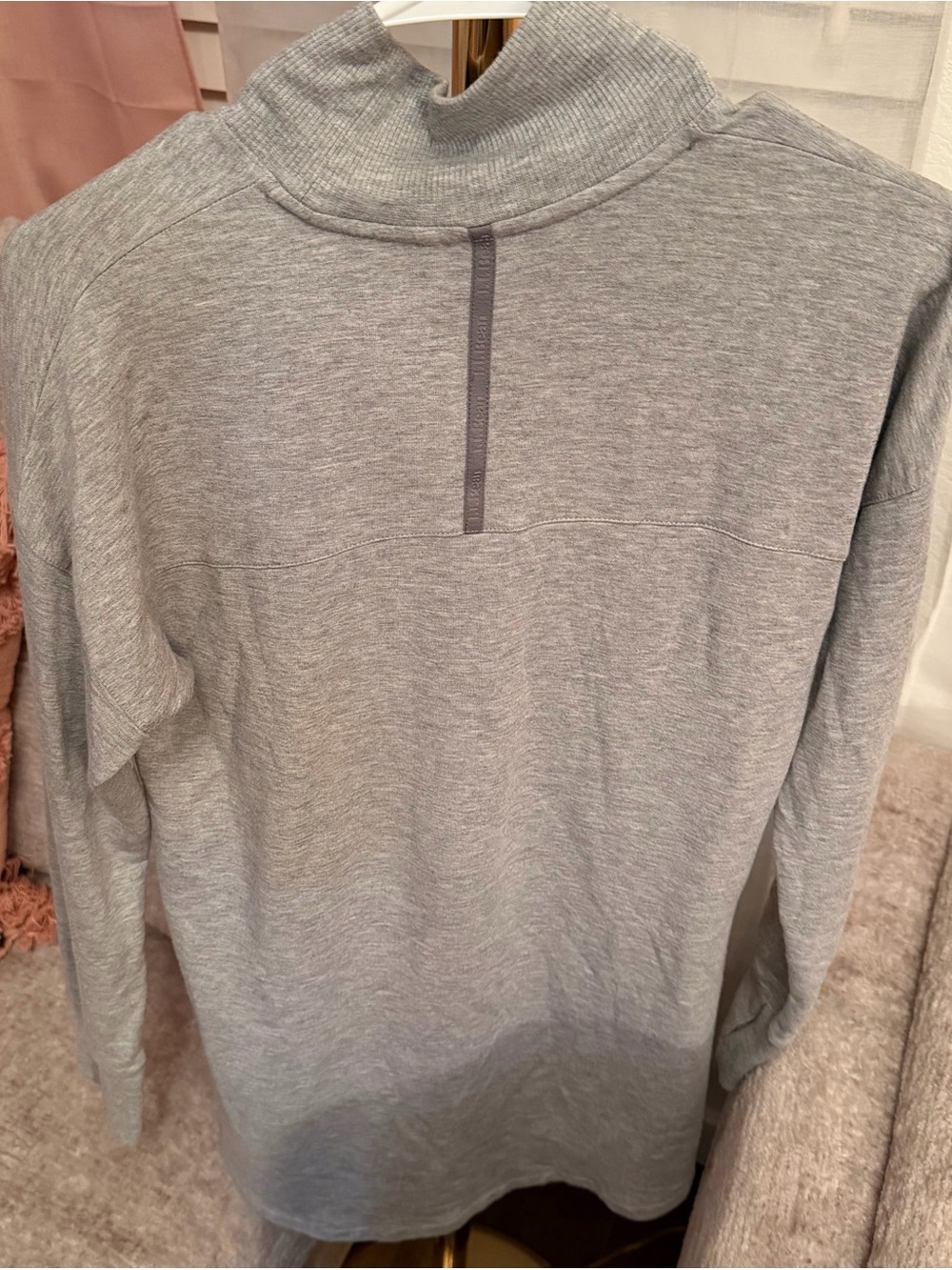 L.L. Bean Heather Gray Turtleneck Pullover